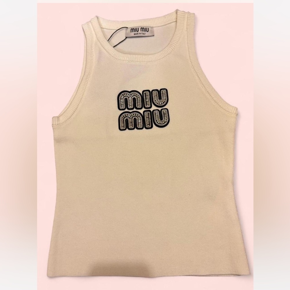 Miu Miu Logo Tank Top